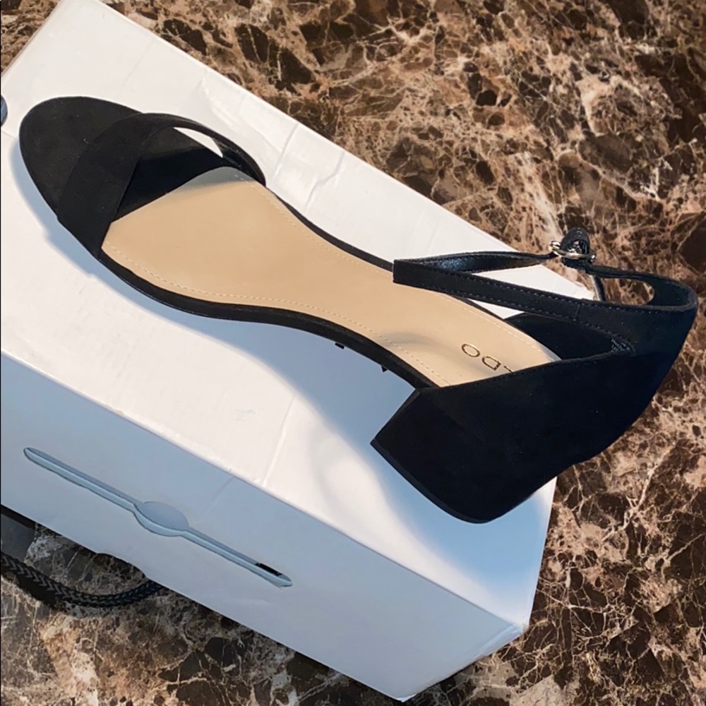 Aldo- Cute black block heels!